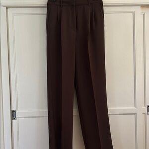 Aritzia Chocolate Brown Effortless Pants